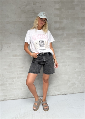 Animals tee Bright White T4376 Ganni 